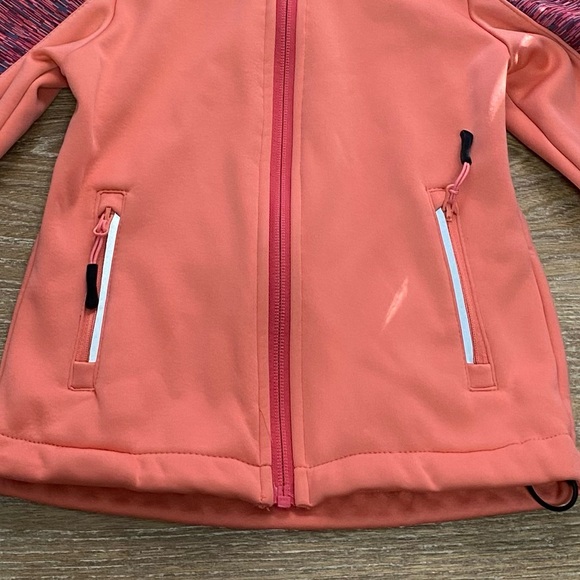 Crivit Toddler Girls Softshell Full Zip Hooded Jacket Pink Sz 2-4 YRS Outerwear - Picture 11 of 12